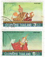 T+ Thailand 1977 Mi 842 844 Puppenspiele - Thaïlande