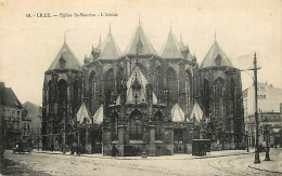 59 - Lille - Eglise Saint Maurice - L'Abside - Oblitération Ronde De 1930 - CPA - Voir Scans Recto-Verso - Lille