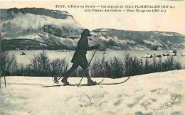73 - Savoie - Les Champs De Skis à Plaimpalais Et Le Plateau Des Chalets - Mont Margeriaz - Animée - Etat Coin Inférieur - Autres & Non Classés