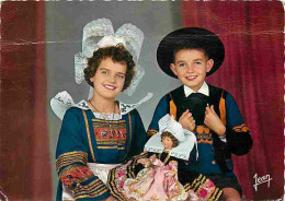 Folklore - Costumes - Bretagne - Costumes De Fouesnant Et Des Environs - Enfants - Poupée - CPM - Voir Scans Recto-Verso - Vestuarios