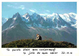 74 - Chamonix - Mont-Blanc - Massif Du Mont-Blanc - Poésie - CPM - Voir Scans Recto-Verso - Chamonix-Mont-Blanc