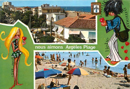 66 - Argelès Sur Mer - Multivues - Illustration - Scènes De Plage - CPM - Voir Scans Recto-Verso - Argeles Sur Mer