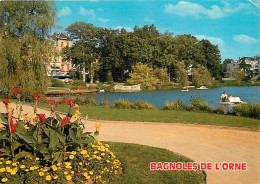 61 - Bagnoles De L'Orne - Is Le Lac Et Les Jardins - Fleurs - CPM - Voir Scans Recto-Verso - Bagnoles De L'Orne