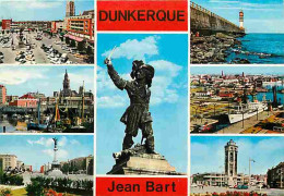 59 - Dunkerque - Multivues - Bateaux - Automobiles - Statue De Jean Bart - CPM - Voir Scans Recto-Verso - Dunkerque