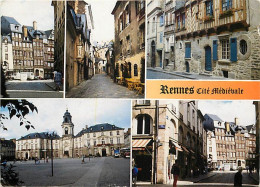 35 - Rennes - Cité Médiévale - Multivues - CPM - Voir Scans Recto-Verso - Rennes