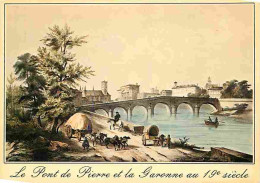 31 - Toulouse - Le Pont Saint Pierre Et La Garonne - Lithographie Du 19e Siècle - CPM - Voir Scans Recto-Verso - Toulouse