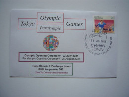 Avion / Airplane / AIRMAIL / Tokyo Games / 2020 Postponed 2021 Due To Coronavirus Pandemic - Briefe U. Dokumente