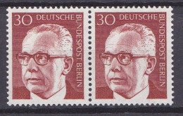 Berlin, 1970, 4x Nr 363 ** , Bundespräsident Heinemann 30 Pf, Je Ein Waagerechtes Und Ein Senkrechtes Paar - Unused Stamps