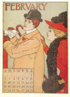 Calendrier - Paris (75) , Musée Des Arts Décoratifs -  Février, édité En 1895 à Boston - Éditions Braun. - Boston
