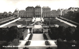 VIENNA, CASTLE BELVEDERE, ARCHITECTURE, PARK, FOUNTAIN,  AUSTRIA, POSTCARD - Belvédère