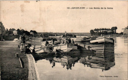 Juvisy-sur-Orge Les Bords De La Seine Péniche Barge Casa Galleggiante Essonne 91260 N°101 Cpa Voyagée En B.Etat - Juvisy-sur-Orge