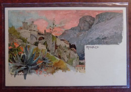 Cpa Litho Monaco - Ill. M. Wielandt - Panoramische Zichten, Meerdere Zichten