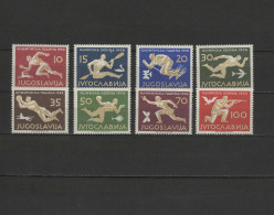 Yugoslavia 1956 Olympic Games Melbourne, Athletics, Football Soccer, Waterball, Shooting Etc. Set Of 8 MNH -scarce- - Estate 1956: Melbourne