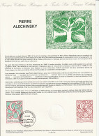 FRANCE    Document "Collection Historique Du Timbre Poste"   Pierre Alechinsky    N° Y&T  2382 - Postdokumente