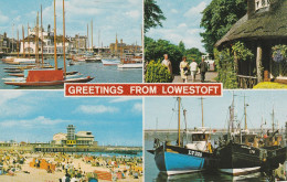 Postcard - Lowestoft - Four Views - Card No.v9184  - Very Good - Ohne Zuordnung
