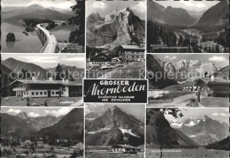 72162733 Ahornboden Alpenpanorama Bruecke Jagdhaus Hinterriss Berghuette Gasthof - Otros & Sin Clasificación