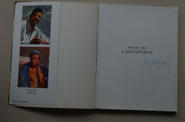 Signed Gaston Rebuffat Regards Vers L'Annapurna Avec Carte 1951  Himalaya Mountaineering Escalade Alpinisme - Signierte Bücher