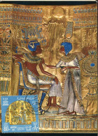 X0644 Egypt, Maximum 1974 King Tutankhamun's Treasure,king's Trone Showing The King And The Queen - Aegyptologie