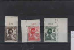 Deutsches Reich  Michel Kat.Nr Postfr/** 643/645 Falz Auf Rand - Unused Stamps