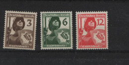 Deutsches Reich  Michel Kat.Nr Postfr/** 643/645 - Unused Stamps