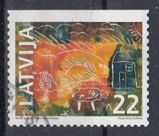 LATVIA 679,used,falc Hinged - Lettonie