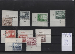 Deutsches Reich  Michel Kat.Nr Postfr/** 651/659 Falz Auf Rand Teil Doppelte Fnr - Unused Stamps