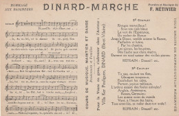 Dinard (35 - Ille Et Vilaine) La Marche De F Métivier - Hommage Aux Baigneurs - Dinard