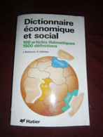 Dictionnaire économique Et Social - Andere & Zonder Classificatie