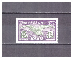 SAINT PIERRE  ET  MIQUELON   . N ° 88   .  45 C   GOELAND   . NEUF  * . SUPERBE . - Unused Stamps