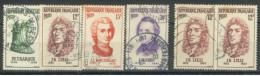 FRANCE - 1956, PERSONALITIES STAMPS SET OF 6, USED. - Gebruikt