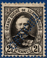 Luxemburg Service 1895 2½ Fr Officiel Perforation, Perf 12½ MH - Service