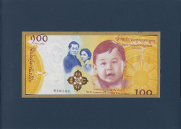 Bhutan 05.02.2016 Commemorative Banknote 100 Ngultrum 1st Aniv Birth Of HRH The Gyalsey P-37 In Folder UNC + FREE GIFT - Bhoutan