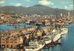 72159194 Genova Genua Liguria Panorama E Porto Hafen Dampfer Genova - Autres & Non Classés