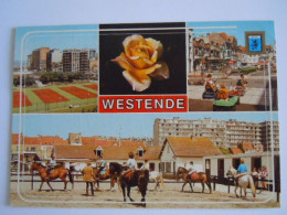 Groeten Uit Un Bonjour De Westende Multivues Multi-vues Manège Go-cart Gelopen 1987 (704) - Westende