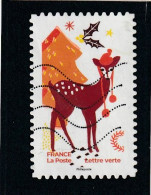 FRANCE 2021 Y&T 2064  Lettre Verte Noël - Used Stamps