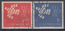 LUXEMBOURG 647-648,used,falc Hinged - Gebraucht