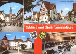 72158284 Langenburg Wuerttemberg Hauptstrasse Schloss Kirche Stadttor Automuseum - Autres & Non Classés