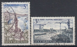 LUXEMBOURG 757-758,used,falc Hinged - Gebraucht