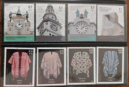 ARGENTINA - SERIES FILATELIA COMPLETAS MINT - RELOJES EN EDIFICIOS - PONCHOS AUTOCTONOS - Unused Stamps
