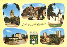 72157815 Bergisch Gladbach St Laurentius Kirche Rathaus Busbahnhof Hochhaeuser W - Bergisch Gladbach