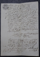 GENT 1819. HEEFT TE MAKEN MET ADEL LE COMTE DE CARNIN VINDERHOUTE EN EEN ZEKER BOGAERT GENT - Documents Historiques