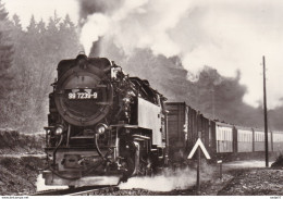 Lok 99 7239-9 Card Befördert Mit Sonderzug 1974 - Trenes