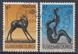 LUXEMBOURG 882-883,used,falc Hinged - Gebraucht