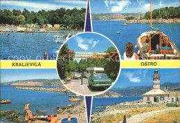 72157658 Kraljevica Strand Bootspartie Camping Eingang Leuchtturm Kraljevica - Croatie