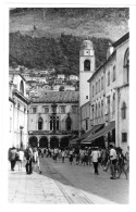 Photo Originale, Une Vue Sur Le Palais Sponza Et La Tour De L'horloge – Dubrovnik, Croatie - Orte