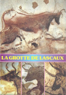 PREHISTOIRE En PERIGORD + Carte Postale Neuve : Grotte De LASCAUX Dordogne - TAUREAU Noir, VACHE Rouge + COMPA 241707 - Other & Unclassified