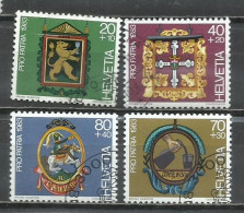 0193- SERIE COMPLETA SUIZA 1983 Nº 1180/1183 POR PATRIA .HELVETIA. - Gebraucht