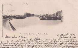 SAINT QUENTIN(BATEAU DE PENICHE) TIRAGE 1900 - Saint Quentin