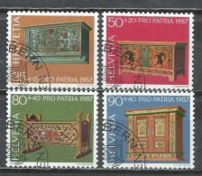 0195- SERIE COMPLETA SUIZA 1987 Nº 1276/1279 POR PATRIA .HELVETIA. - Used Stamps