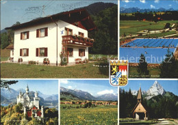 72157536 Trauchgau Pension Schwimmbad Geiselstein Kapelle Schloss Neuschwanstein - Sonstige & Ohne Zuordnung